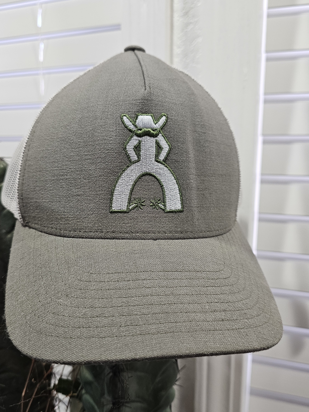 Hooey Punchy green and white Cap snapback baseball hat western wear outdoor
